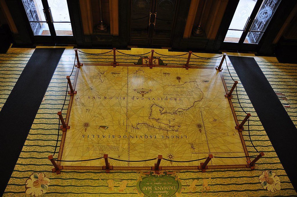 입구 홀 대형 지도 모자이크 (Entrance Foyer Tasman Map Mosaic)